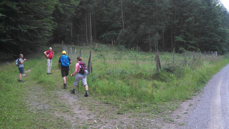 Weiter auf dem &quot;Roten Querstrich&quot; kurz nach der Wiese