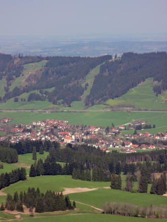Sicht vom Hauchenberg auf das Weitnauer Tal