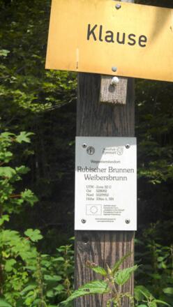 Wegweiserstandort Rubischer Brunnen
