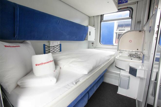 Im Inneren des Schlafwagens