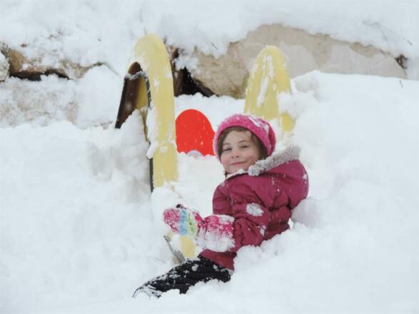 Rutschspaß im Winter