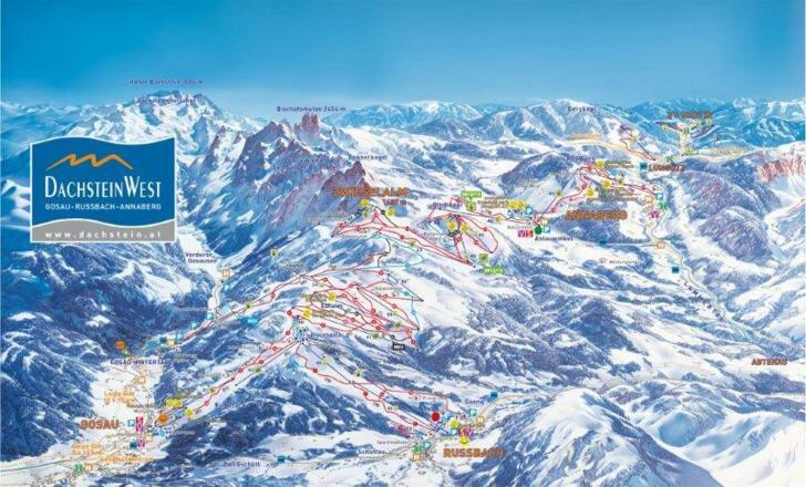 Pistenübersicht Dachstein-West
