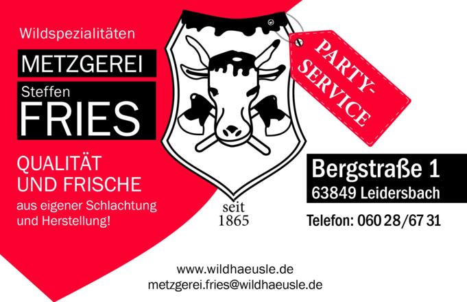 Visitenkarte Metzgerei Fries