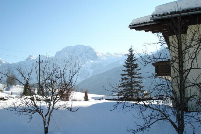 Blick vom Balkon auf Tennengebirge