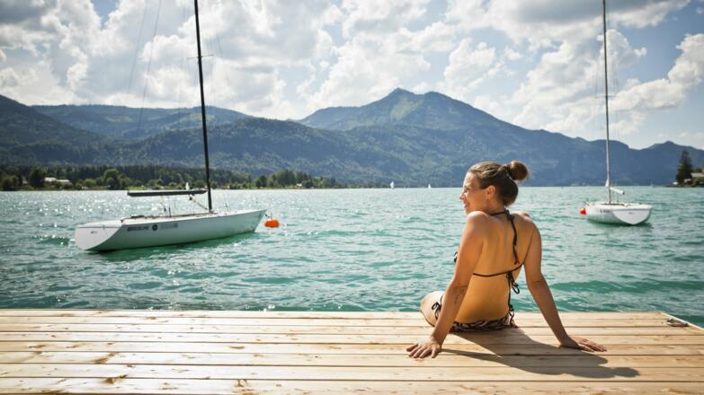 Sportcamp Raudaschl junge Frau am Steg