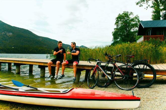 Rennrad am Fuschlsee