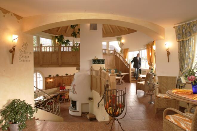 Lobby vom Hotel Bergrose