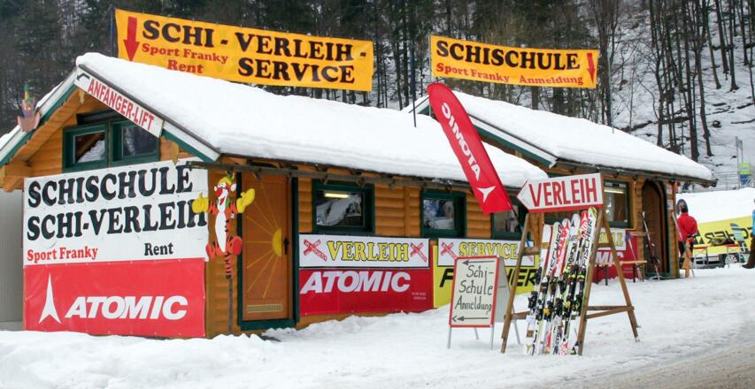 Skischule, SKiverleih und -service