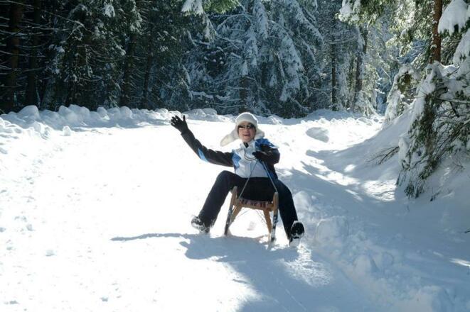 Rodelbahn in Richtung Faistenauer Schafberg
