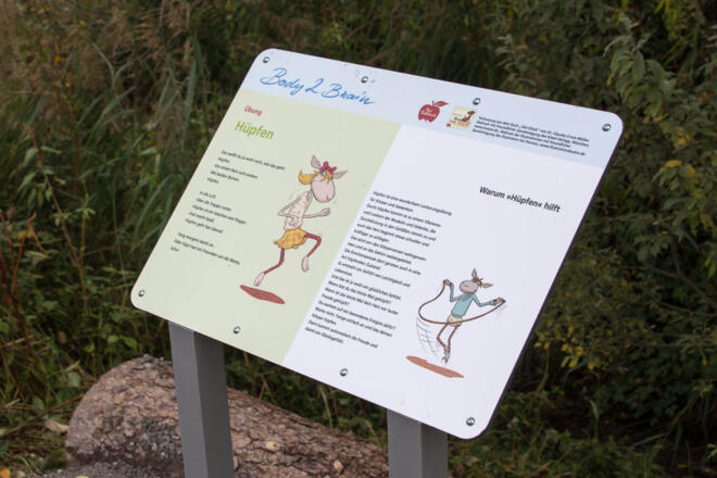 Stationstafel Body2Brain Gesundheitsweg