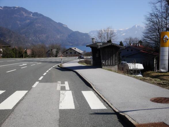 Haltestelle &quot;St. Gilgen Mozartblick&quot; Richtung Bad Ischl