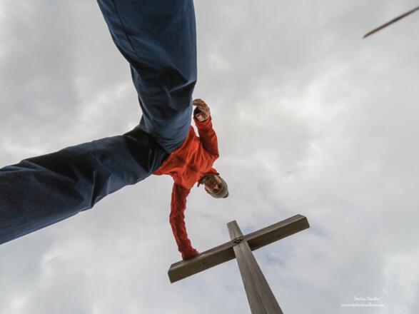 Gipfelselfie Stefan Stadler auf dem Mitterberg.