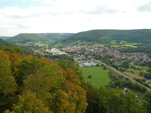 Ausblick vom Gotthard auf Amorbach