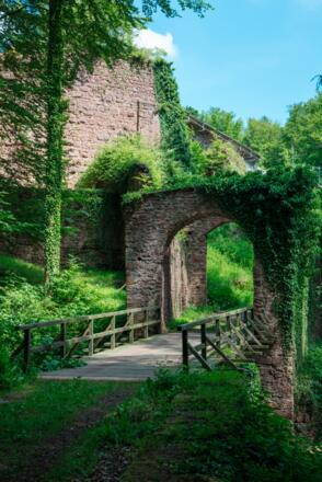 Eingang Burgruine Wildenstein