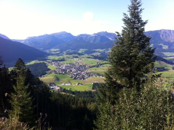 Blick von der Gsengalm auf Abtenau