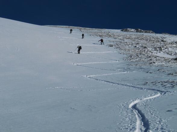 Der Westrücken auf den Gipfel