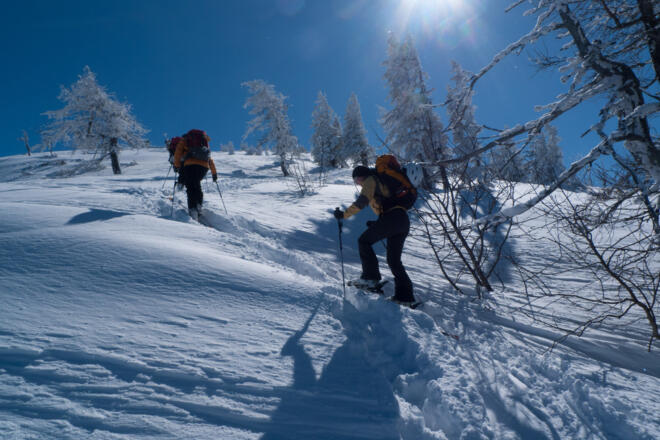 Die letzten Meter zum Gipfel entlang des NW-Rückens