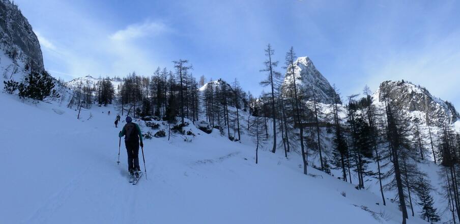 Gsenghöhe links, Traunsteine rechts