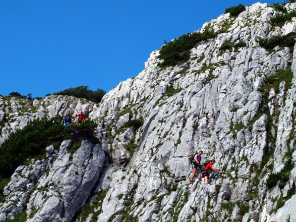 Sicherungen 1930m am Weg zum Steinriesenkogel