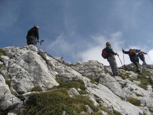 Nach der Kletterstelle