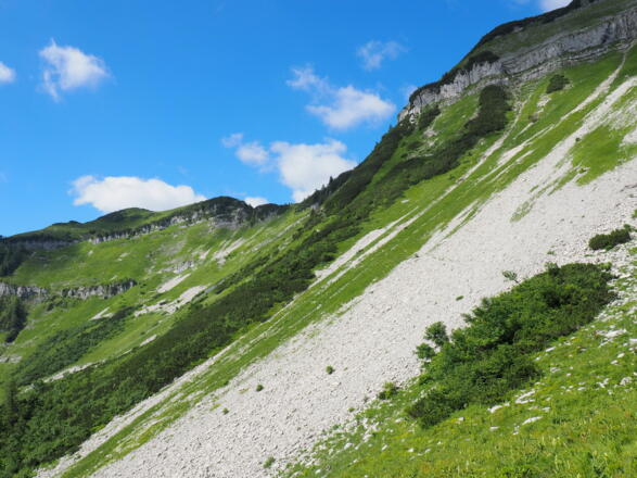 Querung Schaflucken zum WEG 840 (1460 m)