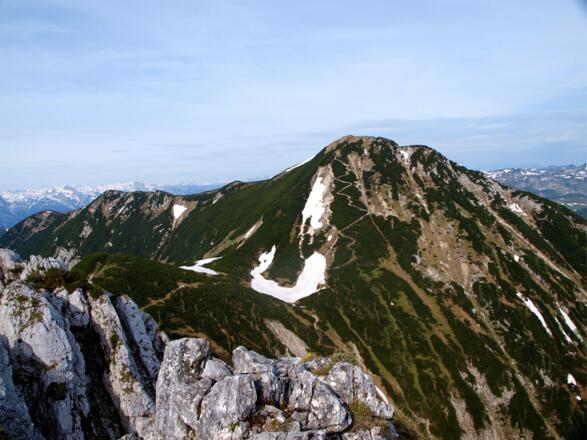 Anstiegsspuren zum Braunedel 1894 m vom Kl.Scharfen