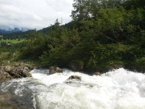 Blick vom Dacherfall Richtung Abtenau