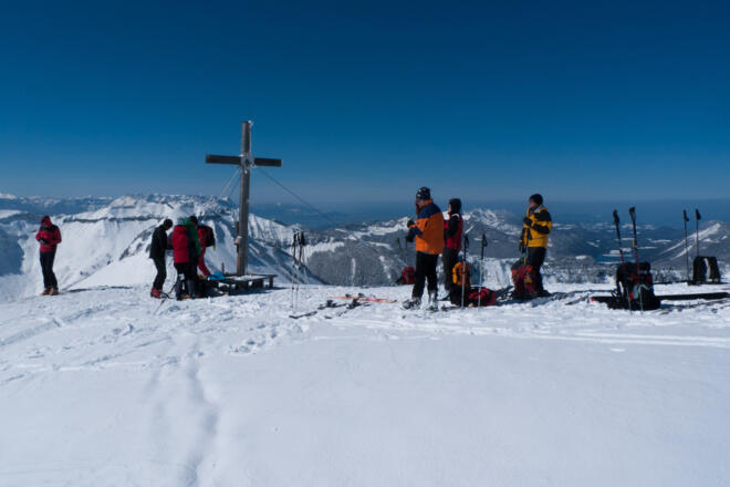 Am Gipfelplateau des Hohen Zinken