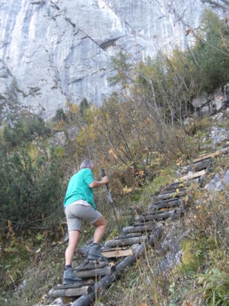 rutschfeste Holzleitern