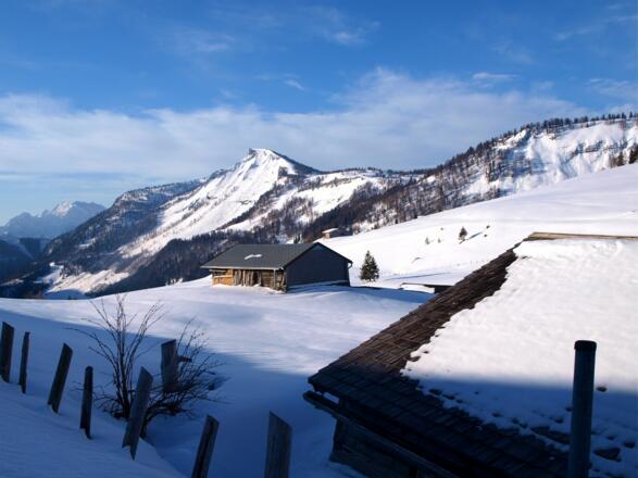 Plateau ~1290 m erreicht, Blick zum Hochwieskopf