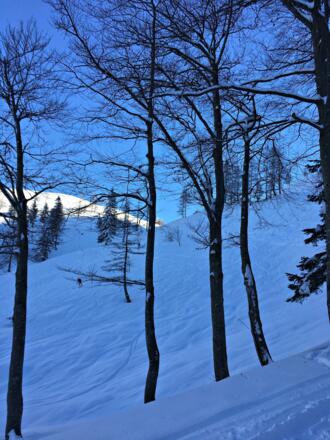 Skitour Hoher Zinken vor der Genneralm
