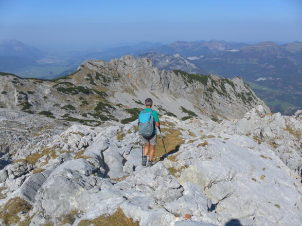 Zustieg zur Schwer vor der Rotwand