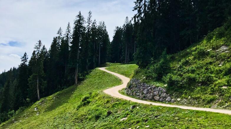 Abfahrt zur Sommeraualm vom Hornspitz