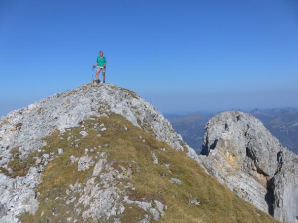 am Gipfelgrat der Schwerwand