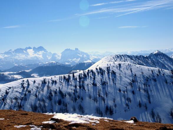 Großes Radl 1742m, mit Dachstein und Gosaukamm