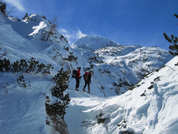 Die Hochflälche in Sicht, auch der Fritzerkogel ist zu sehen!