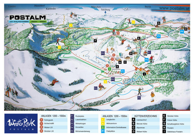 Pistenpanorama Winterpark Postalm