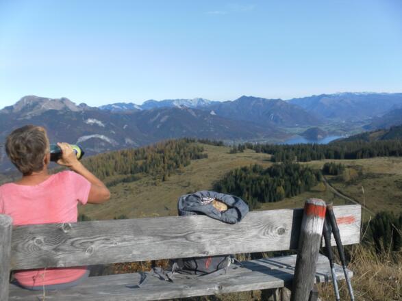 Spitzeck vor dem Wolfgangsee vom Apfelkoch