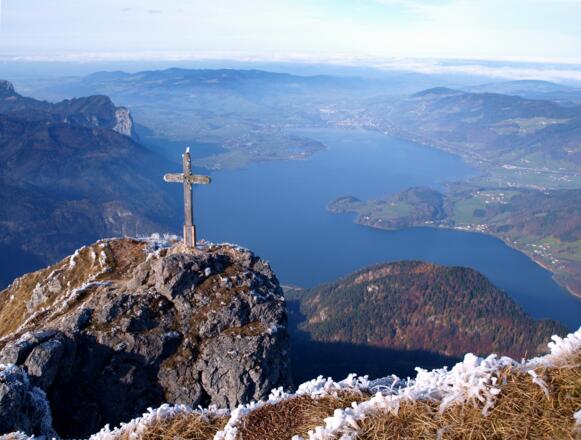 Tiefblick zum Mondsee