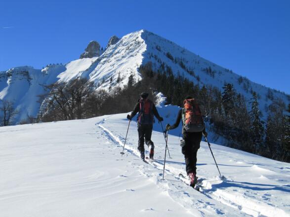 Dem Nordgrat entgegen, eine scharfe Linie