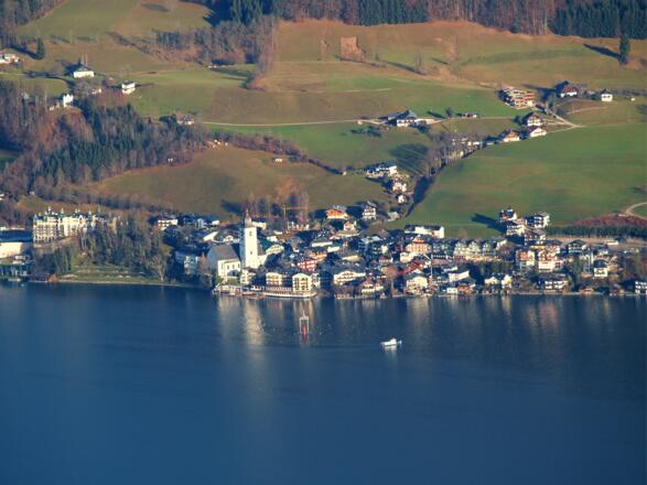 Blick nach St.Wolfgang von der Bleckwandhütte
