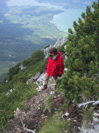 Tiefblick zum Wolfgangsee