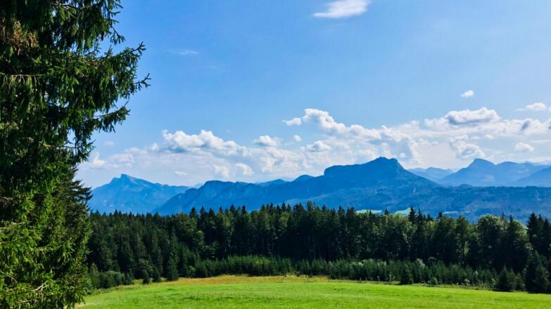 Blick zum Schober und zur Drachenwand