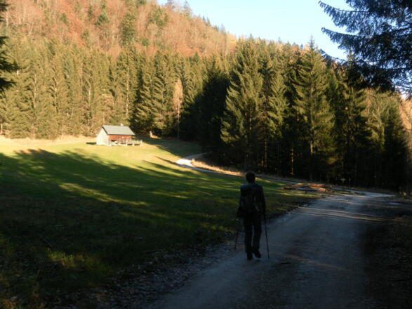 Abzweig zur Farchbachalm