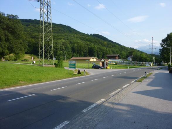 Abzweigung von der Landesstrasse