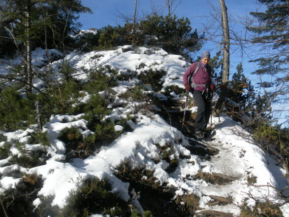 Abstieg vom Marienköpfl
