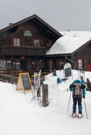 Scharfbergblickhütte auf der Wiesleralm