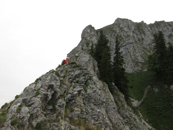 in der xx Seillänge hat man schon den Überblick, bis zum Ausstieg