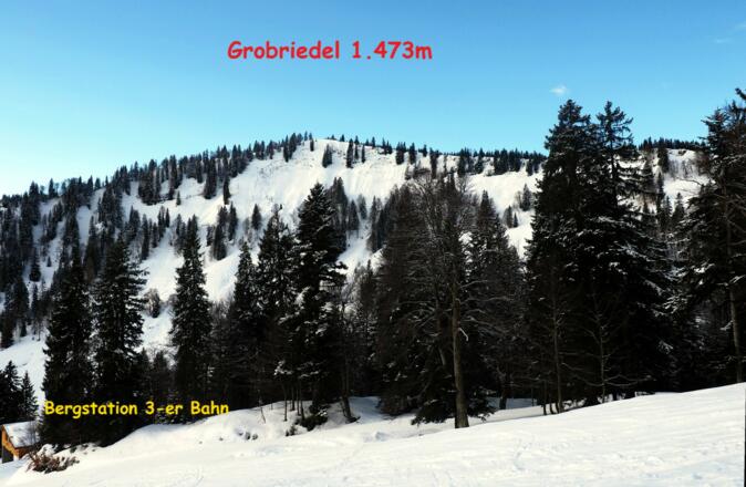 Abfahrt Piste 11 mit Grobriedel