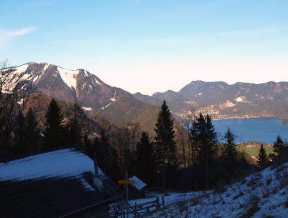 Bleckwandalm 1047m am Morgen mit 12er-Horn